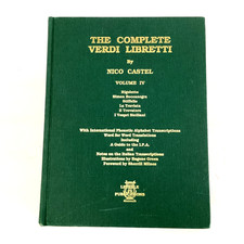 THE COMPLETE VERDI LIBRETTI by Nico Castel HC 1996 picture
