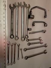 17) Used Snap On Tools Lot Wrenches Sockets Ratchet  picture