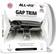 All-Fit Gap Trim Interior Custom Automotive Trim - Universal Fit - (White) picture
