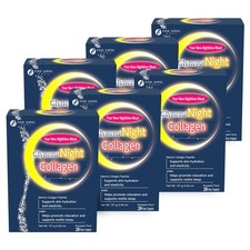 FINE JAPAN Night Collagen  28 Servings 6 Pack Set Clear  beautiful skin renewal picture
