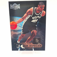 SkyBox 1997-98 Metal Universe Championship Preview Tim Duncan RC #72 Spurs picture