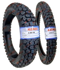 Kenda K270 3.00-21 4.50-18 Tires Dual Sport Front Rear Tire Set DOT picture