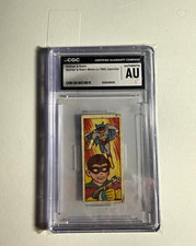 c1960 Batman & Robin Japanese Menko Vintage DC Comics CGC Authentic picture