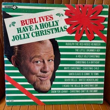 BURL IVES HAVE A HOLLY JOLLY CHRISTMAS DECCA FIRST PRESS VINYL LP RECORD ALBUM picture