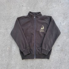 Automobili Lamborghini Vintage Full Zip Fleece Jacket Charcoal Gray XL picture