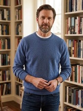 Ermenegildo Zegna 100% Cashmere Blue Sweater Size L/52 picture