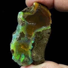 Large Opal Rough 95.40 Carat Natural Ethiopian Oil Opal Raw, Fire Opal Gemstone picture