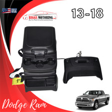 13-18 Dodge Ram Storage console Drawer & Jump Seat W/ Storage leather # picture