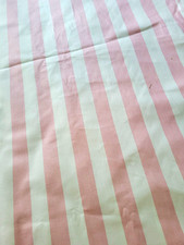 Pink & White Striped Cotton Waverly Fabric 