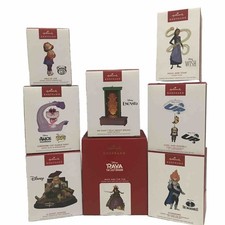 Hallmark Keepsake Ornaments Disney Bundle Alice Up Raya Incredibles Wish Encanto picture