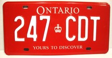 2015 Ontario Canada Diplomat License Plate - RARE -Expired over 3 Years picture