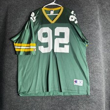 NFL Champion Green Bay Packers Reggie White Jersey Mesh Men Size 56 picture