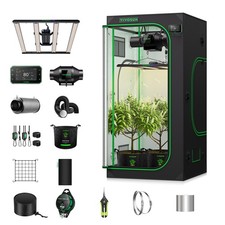 VIVOSUN 3x3ft Smart Grow Tent Kit 320W LED G4 Air Ventilation Kit E42A+ Growhub picture