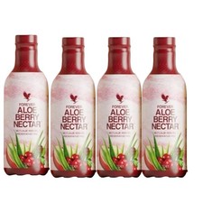 4x Forever Living Aloe Berry Nectar Drink | 90.7% Pure Aloe Vera Gel | Cranberry picture