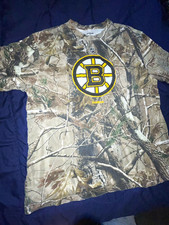 Reebok Boston Bruins NHL Hockey Camo Shirt Realtree Size XL Multicolor picture