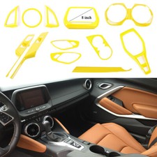12X Yellow Interior Decoration Cover Trim Accessories For Chevrolet Camaro 2017+ picture