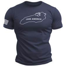 LAKE AMERICA T-Shirt - usa 250 patriotic maga trump 2028 S-XXL 4 Colors picture