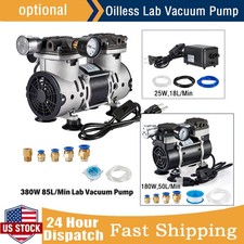 Lab Vacuum Pump Oilless Pump Silent Vacuum Meter 25/180/380W 50L/Min 85L/Min New picture