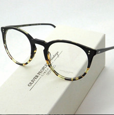 Oliver Peoples O’Malley OV 5004 Round Full Rim Tortoise Shell Black 47-22-145 picture