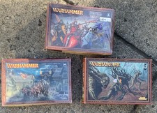 OOP Warhammer Fantasy Lot Bretonnia Knights Wood Elf Dryads Corpse Cart - New picture