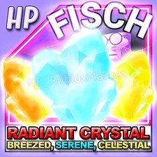 FISCH - ALL RADIANT CRYSTAL  ❄️🐟[ Serene, Breezed, Celestial ] Merlin Serenade picture