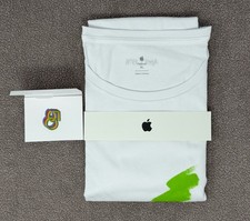 Apple 50th Anniversary Employee Exclusive Graphic T-Shirt Size XL & Pin - NEW picture