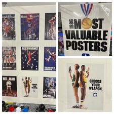1986 Converse Most Valuable Posters Sealed Pack of 9 Magic Bird Dr. J Mattingly picture