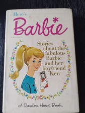  1962 HERE'S BARBIE Stories About Barbie and boyfriend Ken HC/DJ picture
