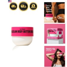 Brazilian Body Butter Cream, Berry Bliss Hydrating Body Butter for Dry Skin w... picture