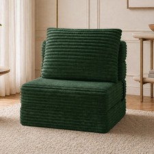 Foldable Sofa Bed | Single-Seat Corduroy Convertible Chair picture