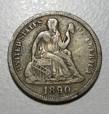 1890 Seated Liberty Dime Lot#790 picture