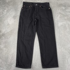 Levi's 550 Jeans Mens 34x29 Black Relaxed Fit Tapered Denim picture