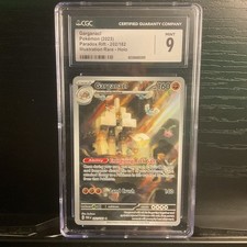 CGC MINT 9 2023 POKEMON PAR EN-PARADOX RIFT #202 GARGANACL ILLUSTRATION RARE picture
