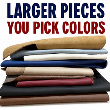 2 lbs. Large Leather Scraps Remnants You Pick Colors Cowhide Pieces Crafts picture