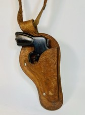 Vintage 1935 Daisy Buzz Barton Leather Holster Belt # 80 Metal Water Pistol RARE picture