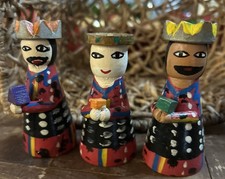 Handmade wood Three Wise Men Nativity Set  Hand-Painted Christmas mediterranean picture