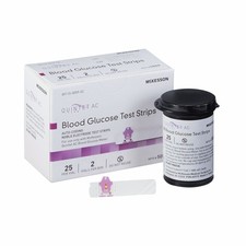 McKesson Quintet AC Blood Glucose Diabetic Test Strips Never Expired 5059 50 Ct picture
