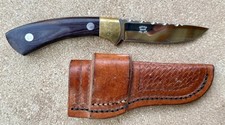 Handmade Fixed Blade Knife Rusty Savoie Maker Hal New Mexico Custom File Work picture