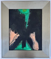 Franz Kline Oil On canva 1930-1945  Hand signed in the style of painting picture