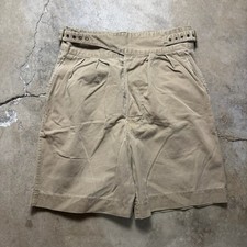 Vintage 1980s Banana Republic Gurkha Safari Shorts Size 34 High Rise Military picture