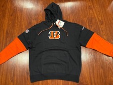 Nike Men’s Cincinnati Bengals Sideline Club Hoodie Sweatshirt Jersey Large L picture