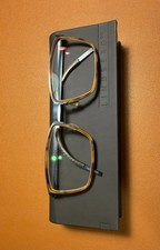 Lindberg Eyeglasses Strip Titanium Made In Denmark Mens Blue Tortoiseshell Case picture