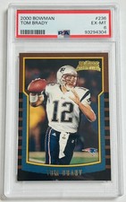 2000 Bowman - TOM BRADY #236 ROOKIE CARD PSA 6 - Patriots  GREAT EYE APPEAL🔥🔥 picture