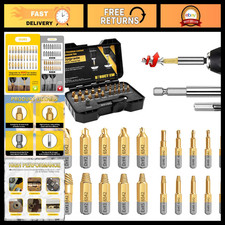22PCS Heavy Duty Screw Extractor Set - HSS Titanium Easy Out Kit for Rusted Bolt picture