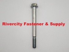 M10-1.5x110 Hex Head Flange Bolts 10mm x 110mm Flare Screws M10x1.5 x 110  ZN picture