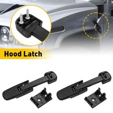 For 2003-2008 GMC C6500 Topkick Hummer H2 2PCS Black Hood Latch 15097841 US picture