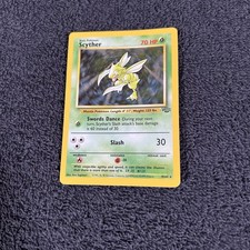 Pokémon TCG Scyther Jungle 10/64 Holo 1999-2000 Wizards Base Set Copyright Holo picture