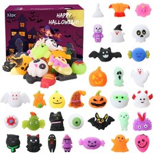 32 Pcs Halloween Random Mochi Squishy Toys, Party Favors Goodie Bags Stuffers... picture