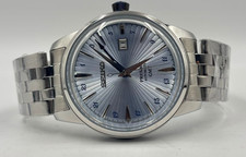 Vintage Seiko Presage Cocktail Time GMT Automatic Blue Dial Steel Men's Watch picture