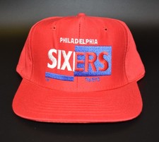Philadelphia 76ers Sixers Vintage AJD Snapback Cap Hat picture